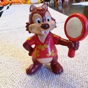 Disney PVC Figure - Dale from Rescue Rangers with magnifying glass 1990